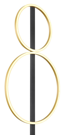 Globo Stehleuchte Metall Schwarz Matt, 1Xled LED Stehleuchte 24W Warmweiß Schwarz Matt, Metall 160cm 48461-30RS