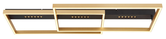 Globo Luffy LED Deckenleuchte 54W Warmweiß Schwarz Matt, Metall Memoryfunktion 10,2cm 48461-54