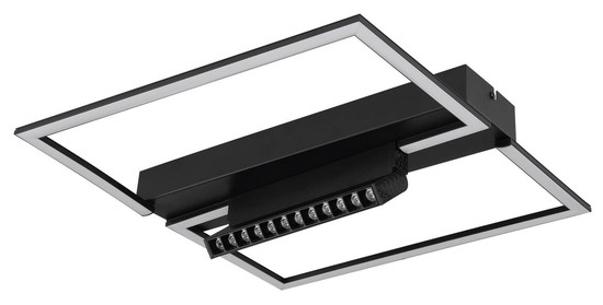 Globo Maxwell LED Deckenleuchte 35W Warmweiß Schwarz Matt, Metall Memoryfunktion 11cm 48462-42