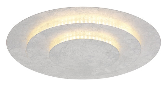 Globo Heda LED Deckenleuchte 24W Warmweiß Silberfarben, Metall Ø35cm 48465-24S