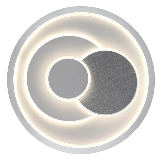 Globo LED Deckenleuchte Ruiz I 36W CCT warm-/neutral-/tageslichtweiss Weiß matt Metall Ø48cm