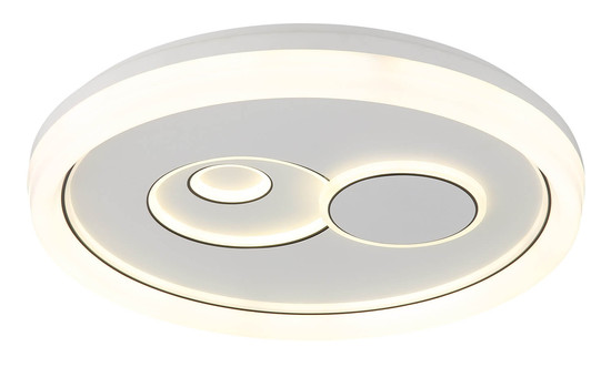 Globo Ruiz I LED Deckenleuchte 36W CCT Weiß Matt, Metall Memoryfunktion Ø49cm 48470