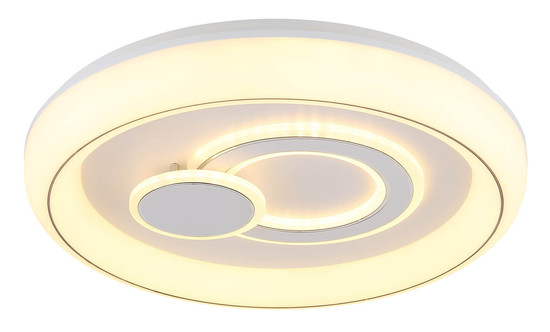 Globo Ruiz LED Deckenleuchte 48W CCT Weiß Matt, Metall Memoryfunktion Ø48cm 48471