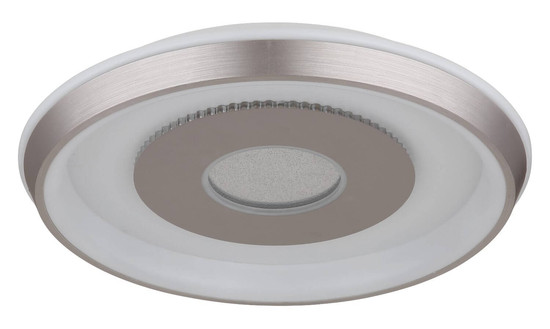 Globo LED Deckenleuchte Williamson 40W CCT warm-/neutral-/tageslichtweiss Weiß matt champagnerfarben matt Metall Ø49cm