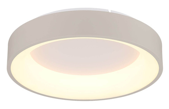 Globo LED Deckenleuchte Gallegos 36W dimmbar Fernbedienung CCT warm-/tageslichtweiss Sandfarben matt Metall Aluminium Ø38cm