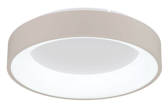 Globo LED Deckenleuchte Gallegos 36W dimmbar Fernbedienung CCT warm-/tageslichtweiss Sandfarben matt Metall Aluminium Ø38cm