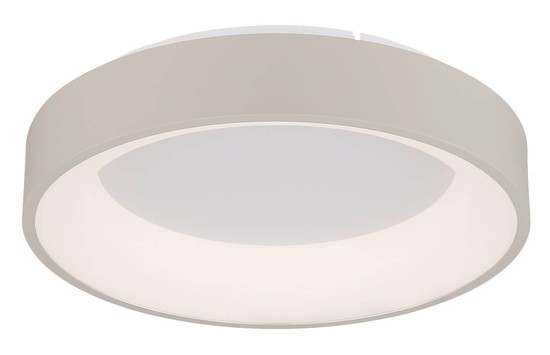 Globo LED Deckenleuchte Gallegos 36W dimmbar Fernbedienung CCT warm-/tageslichtweiss Sandfarben matt Metall Aluminium Ø38cm
