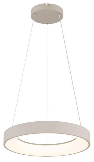 Globo LED Pendelleuchte Gallegos 48W dimmbar Fernbedienung CCT warm-/tageslichtweiss Sandfarben matt Metall Aluminium Ø50cm