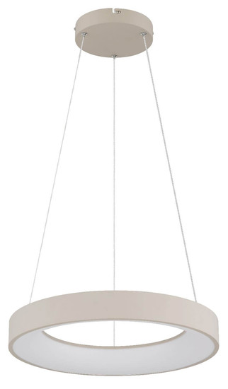 Globo LED Pendelleuchte Gallegos 48W dimmbar Fernbedienung CCT warm-/tageslichtweiss Sandfarben matt Metall Aluminium Ø50cm