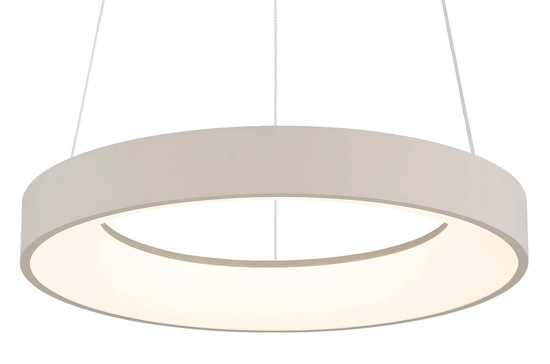 Globo LED Pendelleuchte Gallegos 48W dimmbar Fernbedienung CCT warm-/tageslichtweiss Sandfarben matt Metall Aluminium Ø50cm