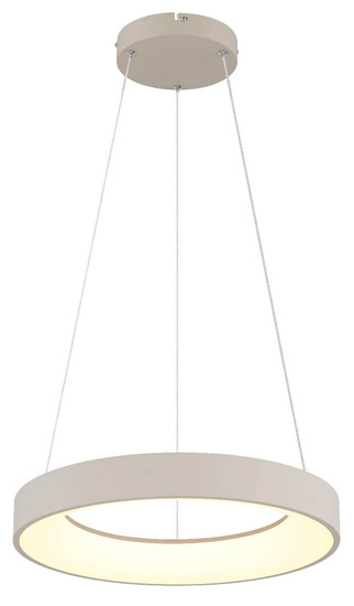 Globo LED Pendelleuchte Gallegos 48W dimmbar Fernbedienung CCT warm-/tageslichtweiss Sandfarben matt Metall Aluminium Ø50cm