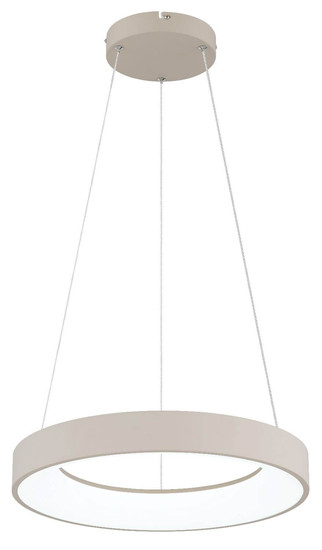 Globo LED Pendelleuchte Gallegos 48W dimmbar Fernbedienung CCT warm-/tageslichtweiss Sandfarben matt Metall Aluminium Ø50cm