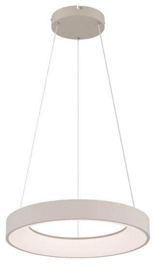 Globo LED Pendelleuchte Gallegos 48W dimmbar Fernbedienung CCT warm-/tageslichtweiss Sandfarben matt Metall Aluminium Ø50cm