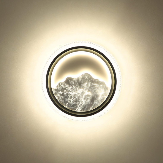 Globo LED Deckenleuchte Odessa 28W CCT warm-/neutral-/tageslichtweiss Grau matt klar Metall Acrylkristalle Ø39,5cm