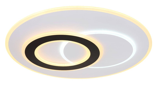 Globo LED Deckenleuchte Jacques 60W dimmbar Fernbedienung CCT warm-/tageslichtweiss Weiß matt Metall Ø70cm