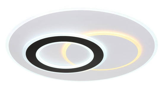 Globo LED Deckenleuchte Jacques 60W dimmbar Fernbedienung CCT warm-/tageslichtweiss Weiß matt Metall Ø70cm