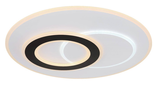 Globo LED Deckenleuchte Jacques 60W dimmbar Fernbedienung CCT warm-/tageslichtweiss Weiß matt Metall Ø70cm
