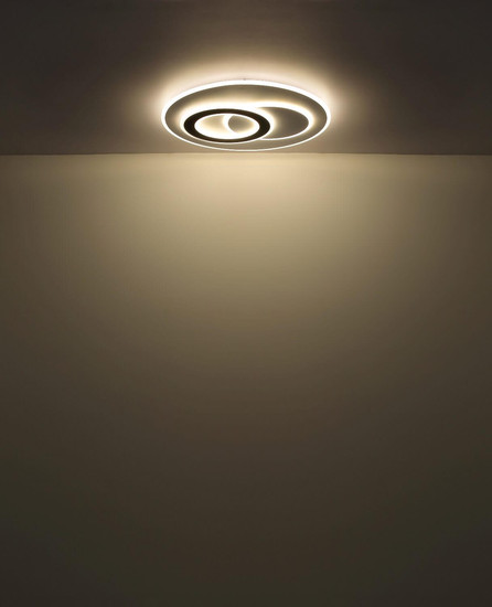 Globo LED Deckenleuchte Jacques 60W dimmbar Fernbedienung CCT warm-/tageslichtweiss Weiß matt Metall Ø70cm