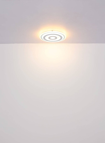 Globo LED Deckenleuchte Alois 20W CCT warm-/tageslichtweiss Weiß matt Metall Ø40cm