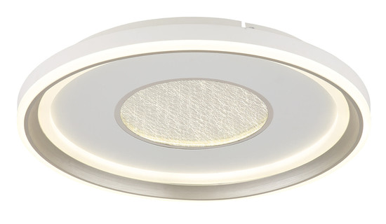 Globo Eila LED Deckenleuchte 48W CCT Weiß Matt, Metall Fernbedienung Nachtlicht Memoryfunktion Ø48cm 48558-48