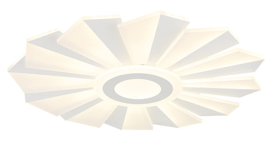 Globo Alwina LED Deckenleuchte 58W CCT Weiß Matt, Metall Fernbedienung Nachtlicht Memoryfunktion Ø50cm 48559-58