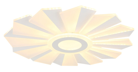 Globo Alwina LED Deckenleuchte 58W CCT Weiß Matt, Metall Fernbedienung Nachtlicht Memoryfunktion Ø50cm 48559-58