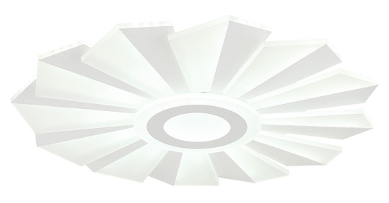 Globo Alwina LED Deckenleuchte 58W CCT Weiß Matt, Metall Fernbedienung Nachtlicht Memoryfunktion Ø50cm 48559-58