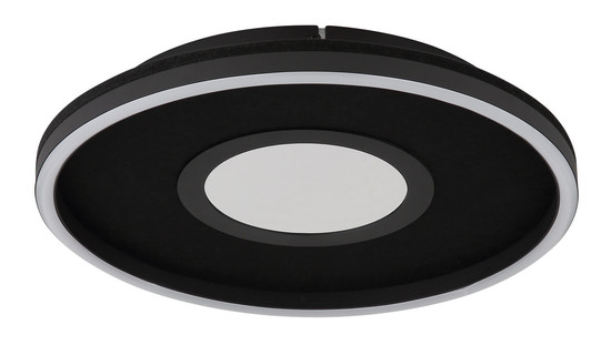 Globo Emory LED Deckenleuchte 40W Warmweiß Schwarz Matt, Metall Memoryfunktion Ø39,7cm 48561-40