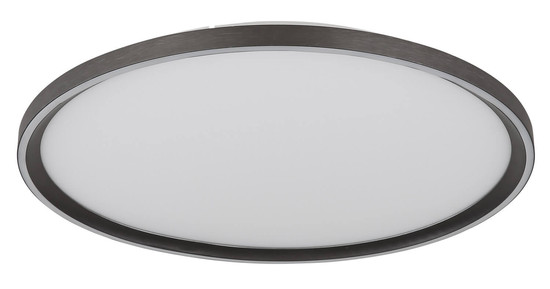 Globo Dublin LED Deckenleuchte 48W CCT Grau, Aluminium Gebürstet Fernbedienung Nachtlicht Memoryfunktion Ø50cm 48802-48