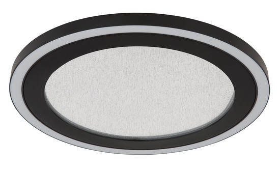 Globo Davies LED Deckenleuchte 24W Neutralweiß Schwarz Matt, Metall Memoryfunktion Ø34cm 48902