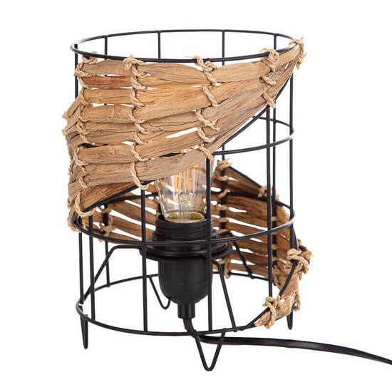 Globo Java E27 Tischleuchte 25W Schwarz, Metall 21cm 52740108