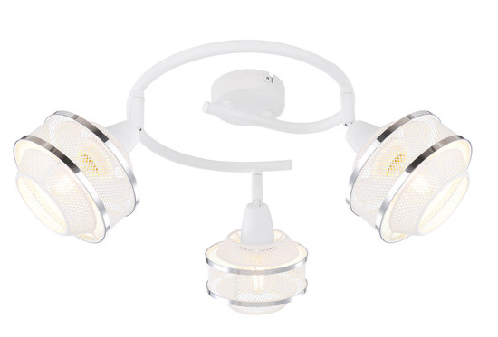 Globo Vigatto E14 Strahler 3-fach 40W Weiß, Metall Ø12cm 54026-3