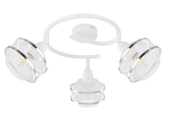 Globo Vigatto E14 Strahler 3-fach 40W Weiß, Metall Ø12cm 54026-3