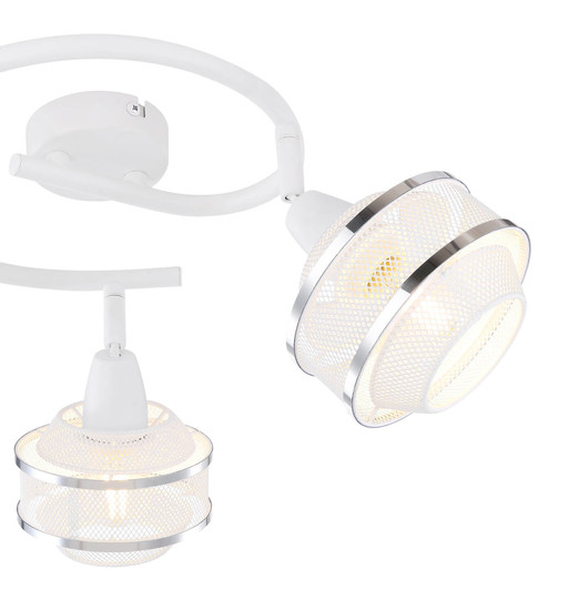 Globo Vigatto E14 Strahler 3-fach 40W Weiß, Metall Ø12cm 54026-3