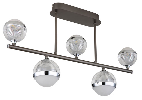 Globo Untsy LED Deckenleuchte 35W CCT Titanfarben Gebürstet, Metall Fernbedienung Nachtlicht Memoryfunktion 37cm 56011-5D