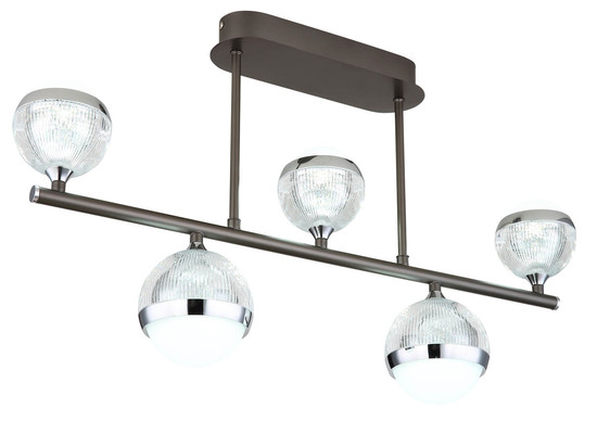 Globo Untsy LED Deckenleuchte 35W CCT Titanfarben Gebürstet, Metall Fernbedienung Nachtlicht Memoryfunktion 37cm 56011-5D