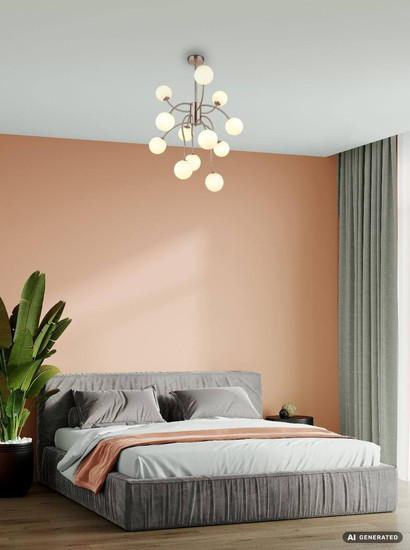 Globo LED Deckenleuchte Riha 12-flammig G9 LED 12x 3,5W warmweiss Nickel matt opal Metall Glaskugeln Ø62cm