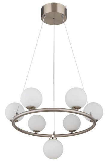 Globo Riha G9 Hängeleuchte 7-fach 3,50W Warmweiß Nickel Matt, Metall Ø12cm 56140-5H