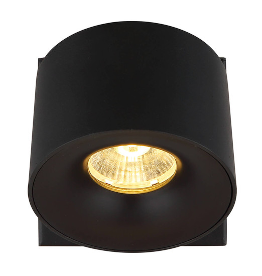 Globo Rae LED LED Strahler 6W Warmweiß Schwarz Matt, Metall Ø7,2cm 56961-1B