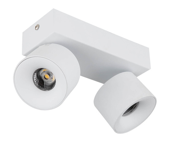 Globo Rae LED LED Strahler 2-fach 6W Warmweiß Weiß Matt, Metall Ø7,2cm 56961-2W