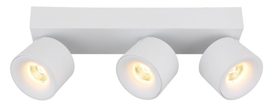 Globo Rae LED LED Strahler 3-fach 6W Warmweiß Weiß Matt, Metall Ø7,2cm 56961-3W