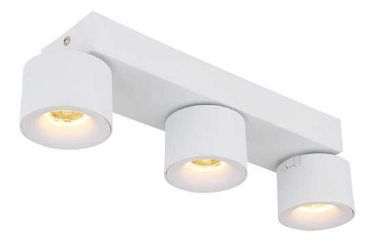 Globo Rae LED LED Strahler 3-fach 6W Warmweiß Weiß Matt, Metall Ø7,2cm 56961-3W