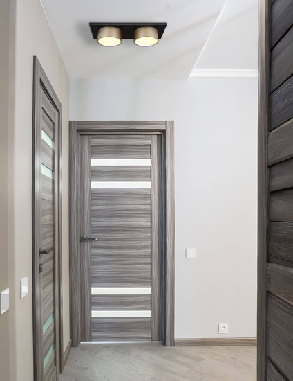 Globo Raymond LED Deckenleuchte 24W Warmweiß Schwarz Matt, Metall Ø15cm 56964-2