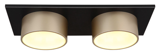 Globo Raymond LED Deckenleuchte 24W Warmweiß Schwarz Matt, Metall Ø15cm 56964-2