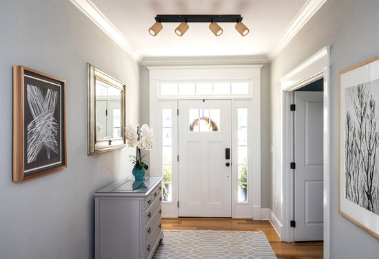 Globo Wenzel GU10 Strahler 4-fach 5W Schwarz Matt, Metall Ø6,5cm 57037-4