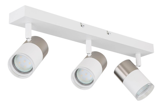 Globo Brisbon GU10 Strahler 3-fach 25W Weiß Matt, Metall Ø5,5cm 57851-3