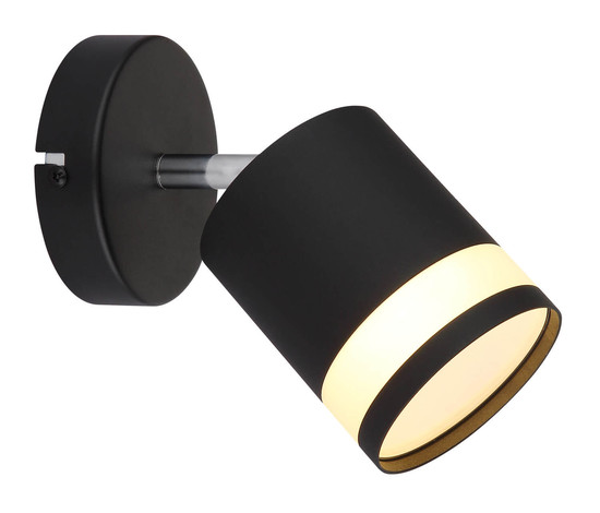 Globo Lucero GX53 Strahler 7W Warmweiß Schwarz Matt, Metall Ø8,2cm 57852-1