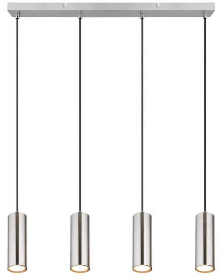 Globo Robby GU10 Hängeleuchte 4-fach 35W Nickel Matt, Metall Ø6cm 57911-4H