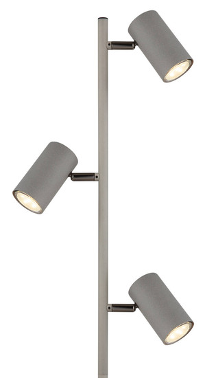 Globo Robby GU10 Stehleuchte 3-fach 5W Schwarz-Chrom, Metall Ø5,5cm 57911SS