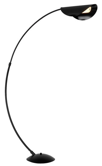 Globo LED Stehleuchte Robles 20W dimmbar warmweiss Schwarz matt rauchfarben Metall 182cm